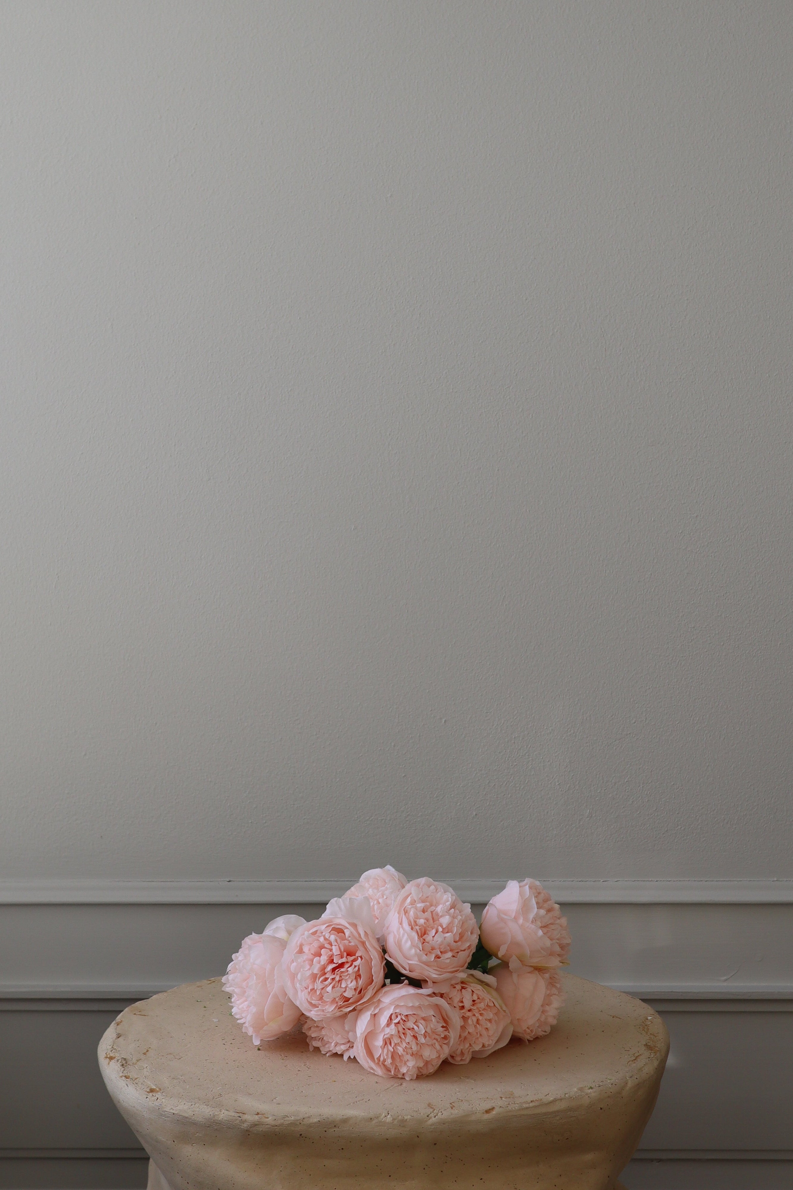 Kunstig Mini pæon buket - pink